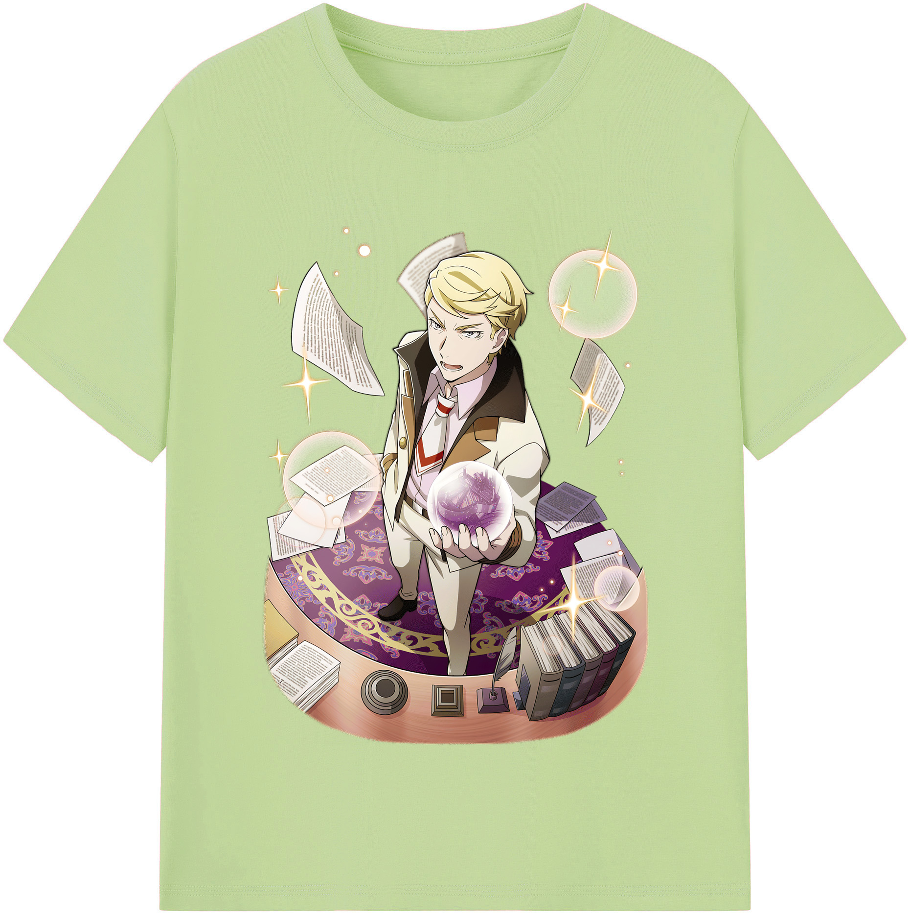 （画像用） 文豪ストレイドッグス Bungo Stray Dogs 綿100％半袖Tシャツ（フロントプリント）